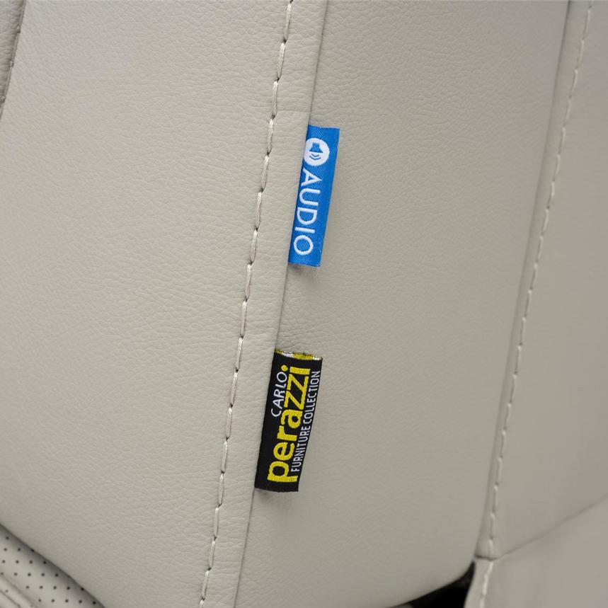 Kylo Light Gray Power Motion Leather Sofa  alternate image, 12 of 12 images.