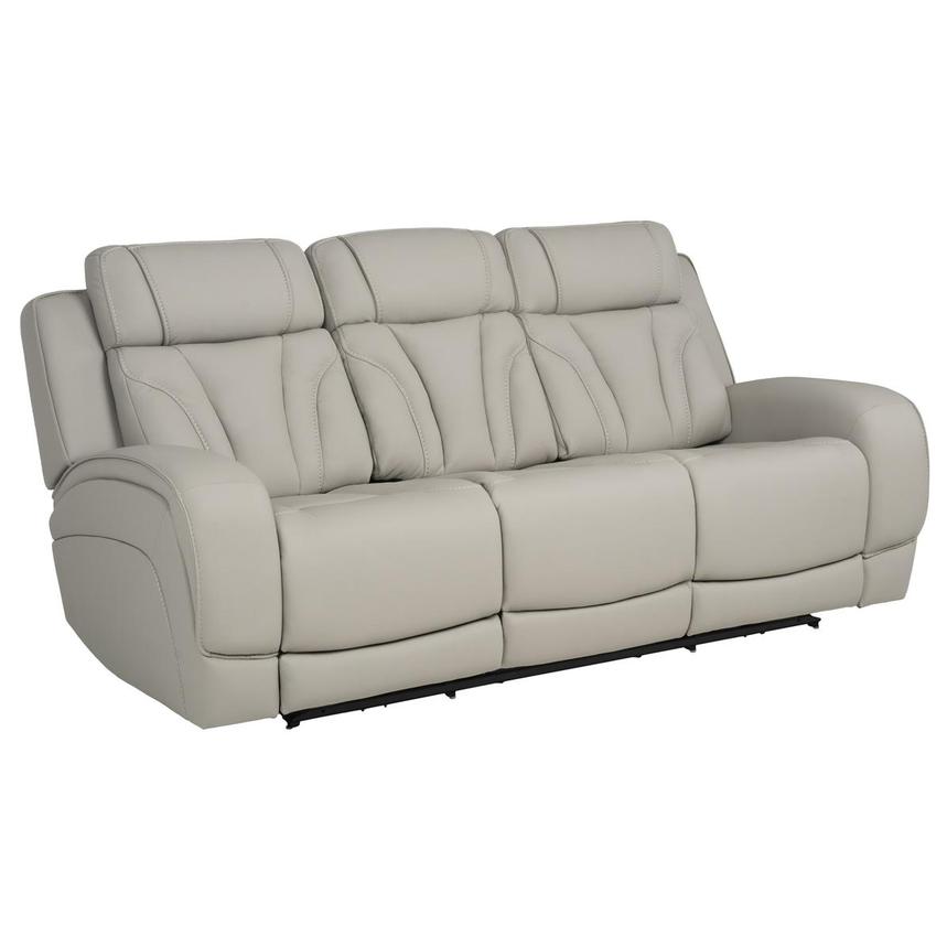 Kylo Light Gray Power Motion Leather Sofa  alternate image, 4 of 13 images.