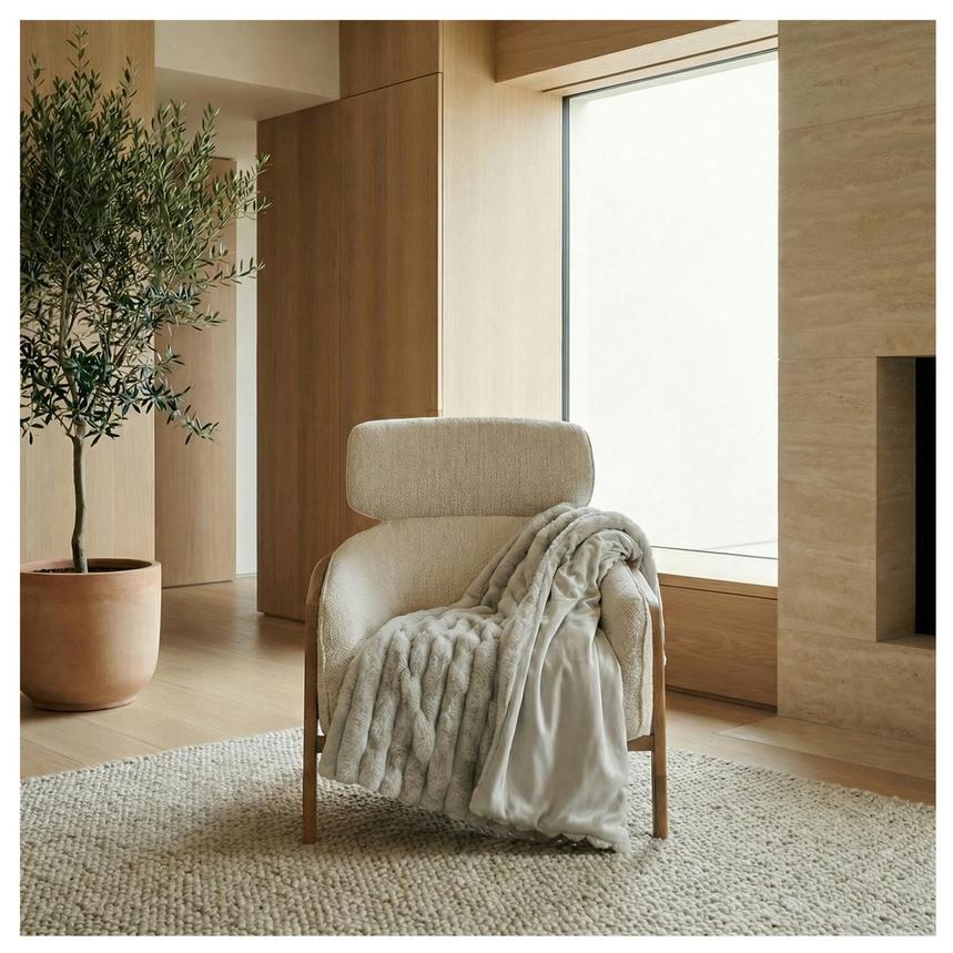 Welig Gray Throw  alternate image, 2 of 4 images.