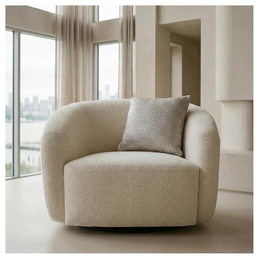 Kniky Silver Accent Pillow  alternate image, 2 of 4 images.