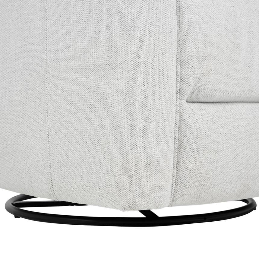 Campbell Light Gray Swivel Glider Recliner alternate image, 10 of 12 images.