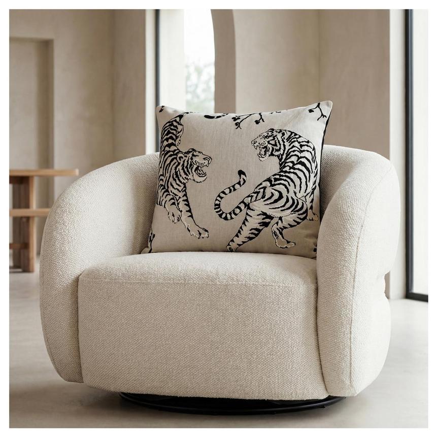 Kunta Black Accent Pillow  alternate image, 2 of 5 images.