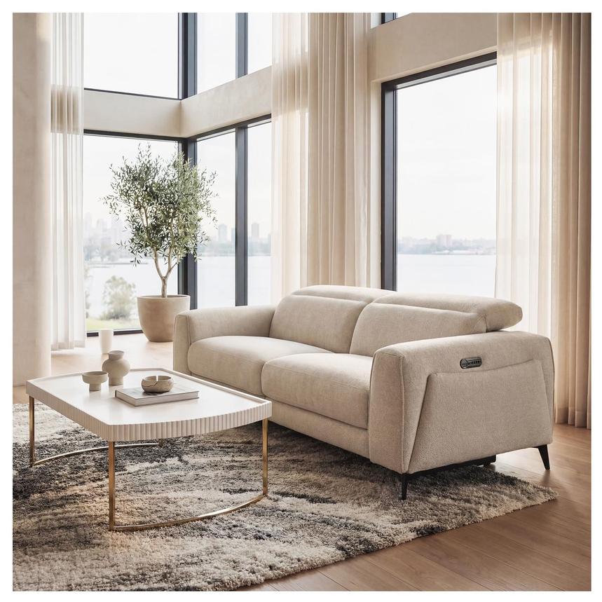 Luke Gray Power Reclining Sofa  alternate image, 2 of 12 images.