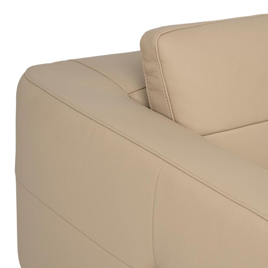Nate Taupe Leather Corner Sofa w/Right Chaise alternate image, 7 of 12 images.