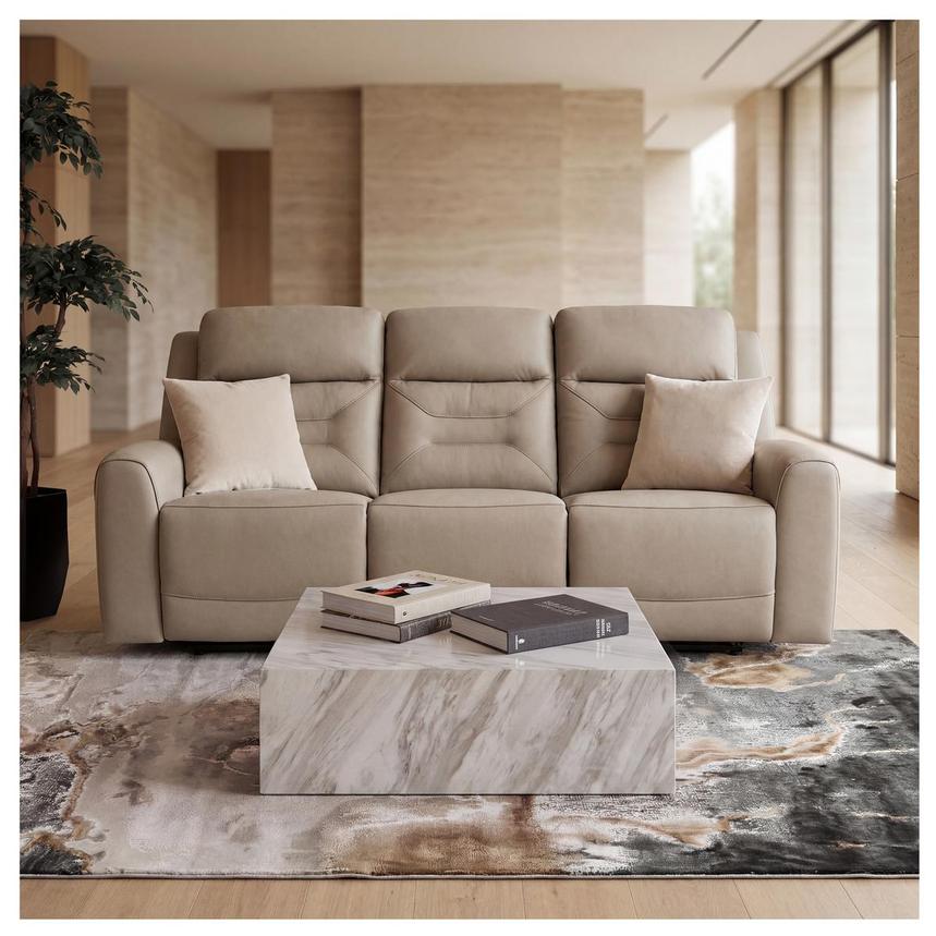 Solstice Leather Power Reclining Sofa alternate image, 2 of 2 images.