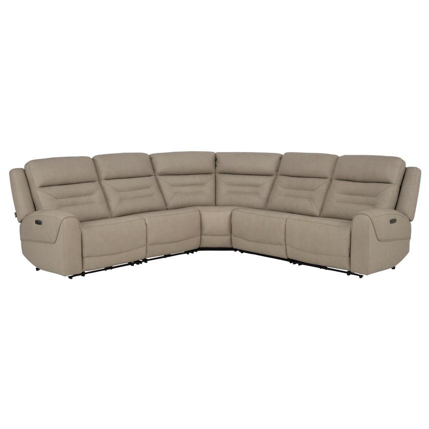 Solstice Leather Power Reclining Sectional with 5PCS/2PWR