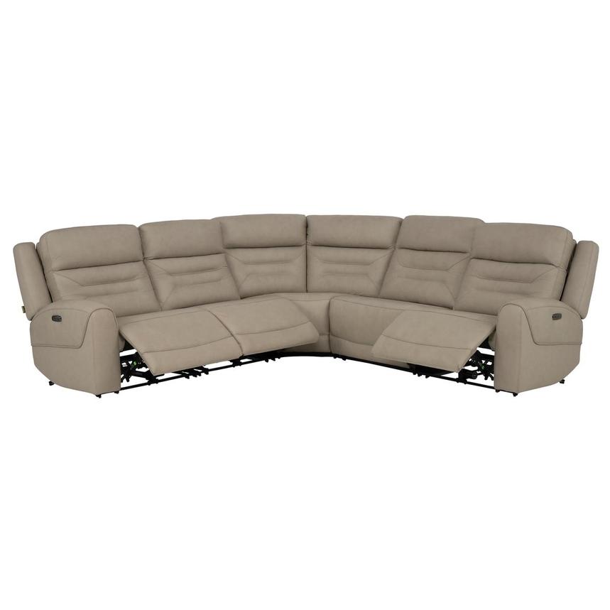 Solstice Leather Power Reclining Sectional with 5PCS/2PWR alternate image, 2 of 9 images.