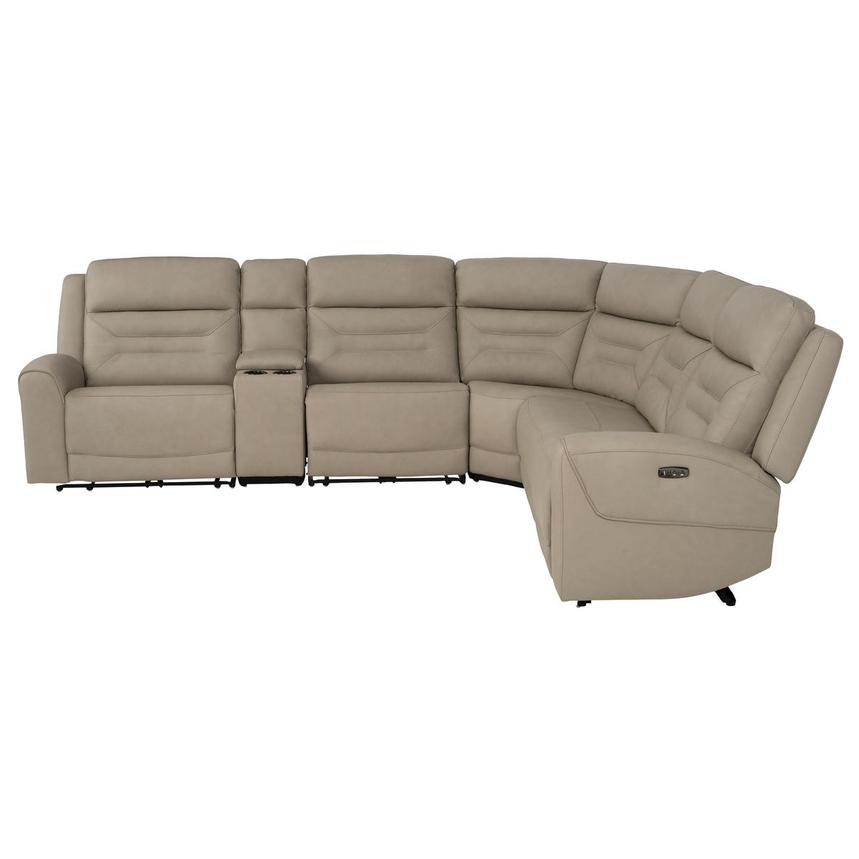 Solstice Leather Power Reclining Sectional with 6PCS/2PWR alternate image, 2 of 11 images.