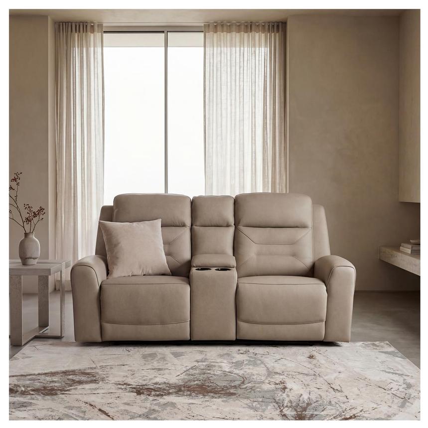 Solstice Leather Power Reclining Loveseat alternate image, 2 of 13 images.