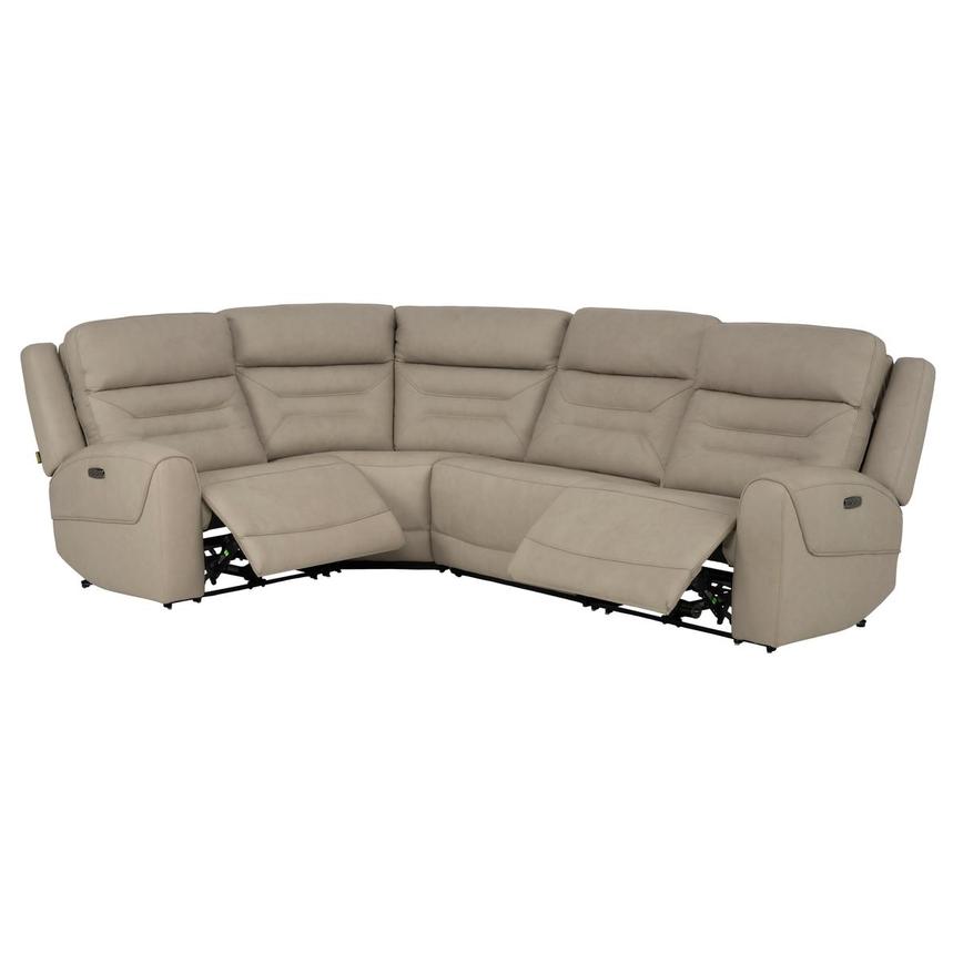 Solstice Leather Power Reclining Sectional with 4PCS/2PWR alternate image, 2 of 9 images.