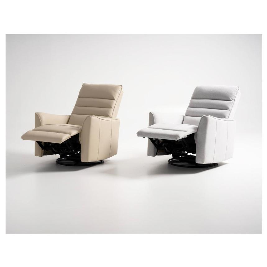 Campbell Light Gray Swivel Glider Recliner  alternate image, 2 of 12 images.