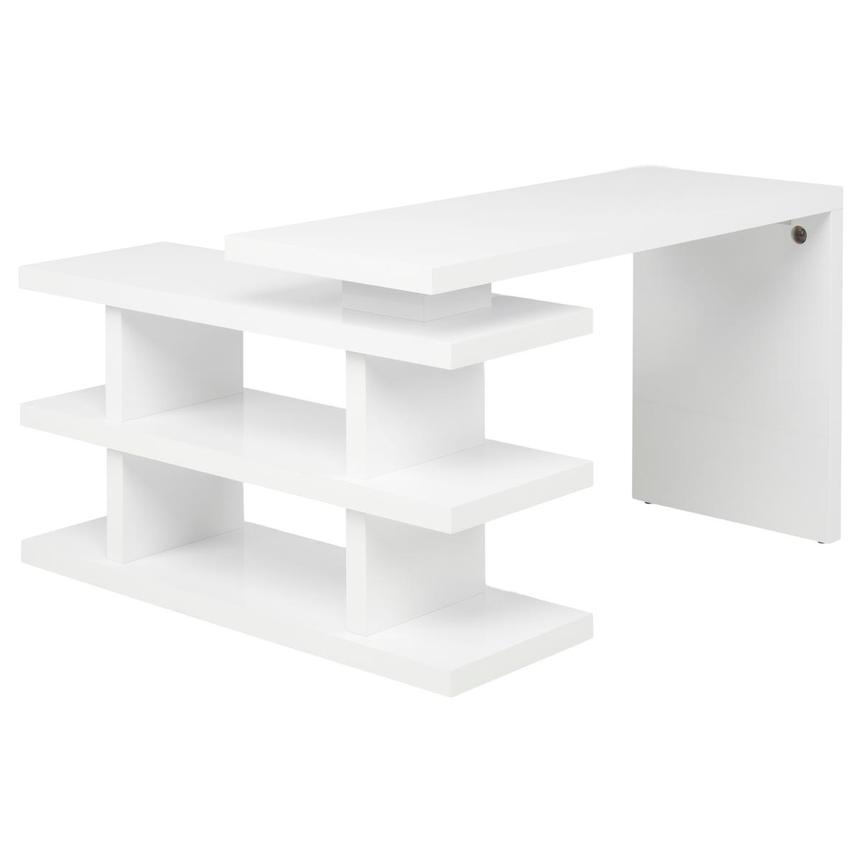 Steps White L-Shaped Desk alternate image, 5 of 10 images.