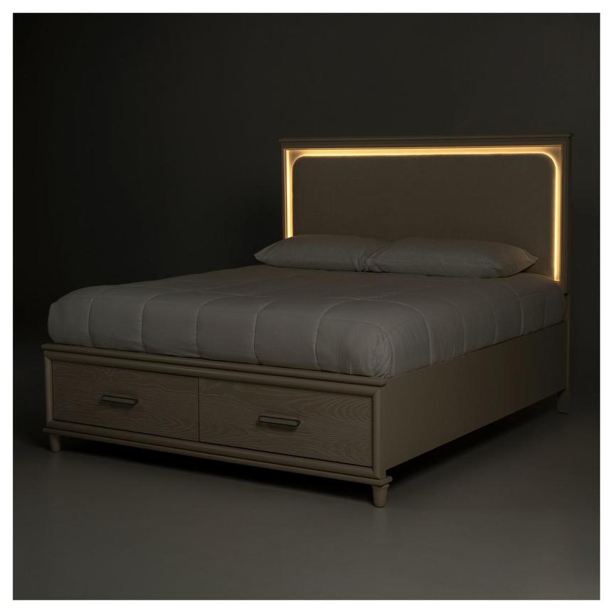 Magnolia Queen Storage Bed w/Light alternate image, 5 of 12 images.