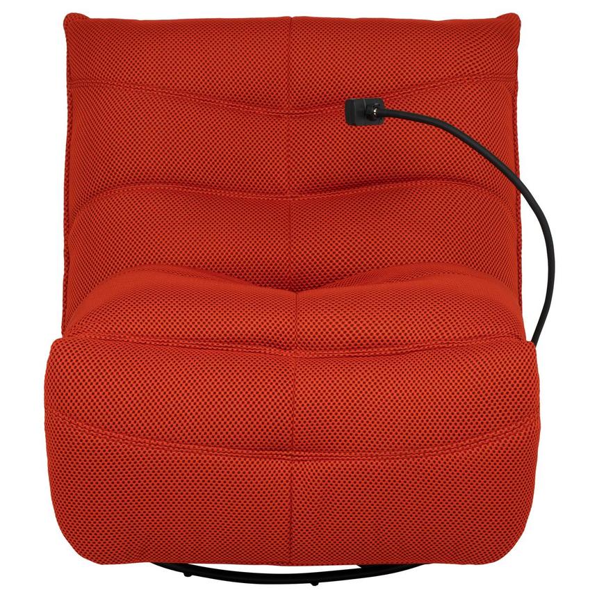 Wyatt Orange Swivel Glider Recliner alternate image, 3 of 13 images.