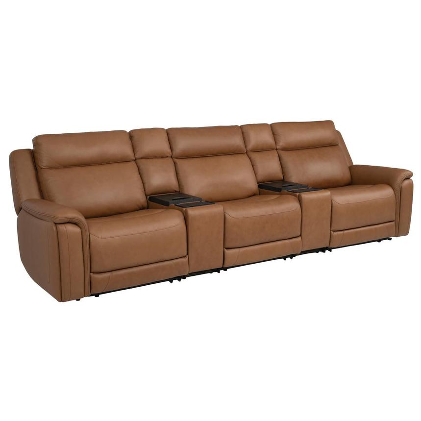 Venus  5PCS/3PWR Home Theater Leather Seating w/Beverage Cooler  alternate image, 5 of 25 images.