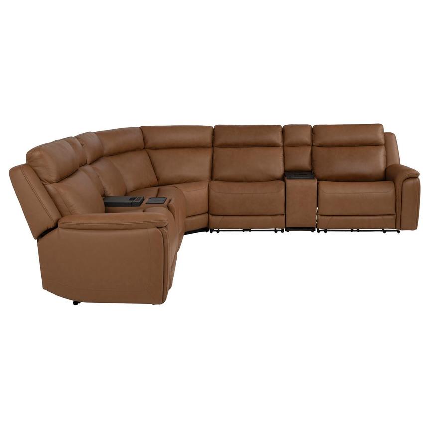Venus  7PCS/3PWR Leather Power Reclining Sectional w/Beverage Cooler  alternate image, 5 of 17 images.