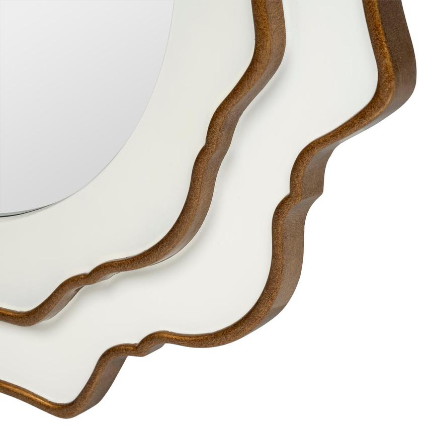 Mayan White Wall Mirror alternate image, 5 of 5 images.