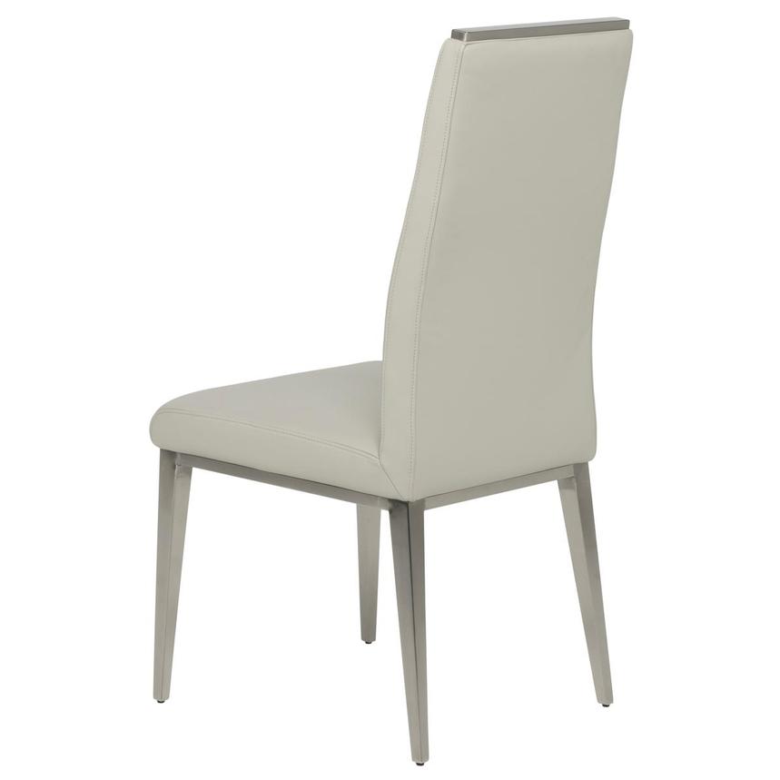 Celeste Gray Leather Side Chair  alternate image, 5 of 8 images.