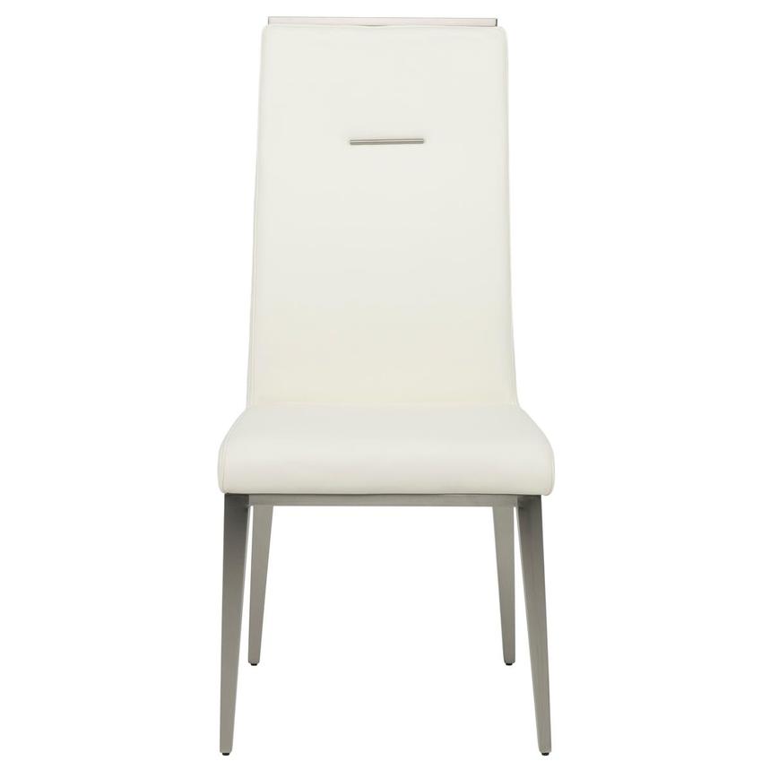 Celeste White Leather Side Chair alternate image, 2 of 8 images.