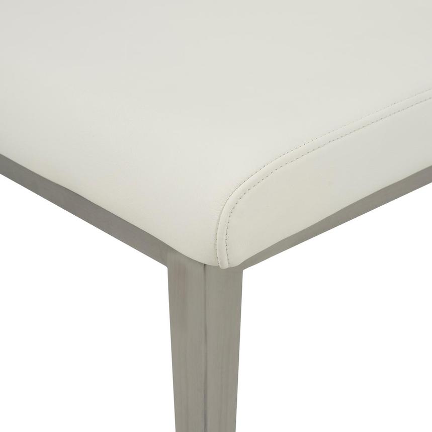 Celeste White Leather Side Chair alternate image, 7 of 8 images.