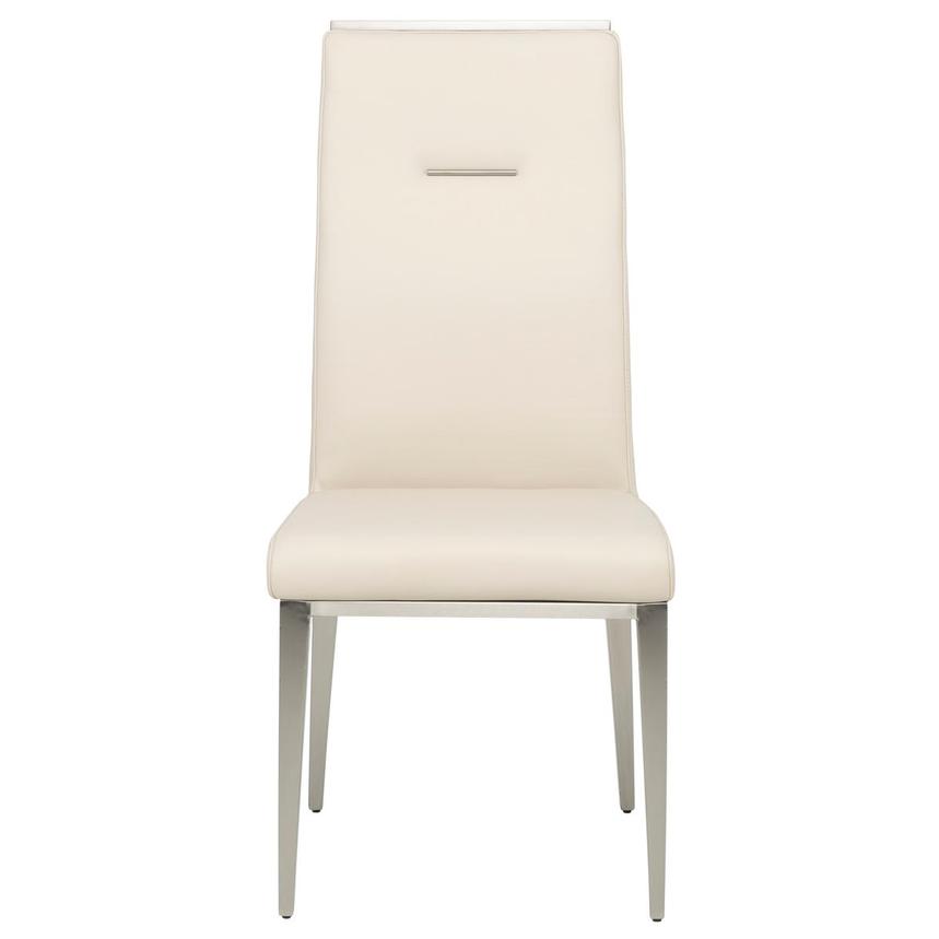 Celeste Cream Leather Side Chair alternate image, 2 of 8 images.