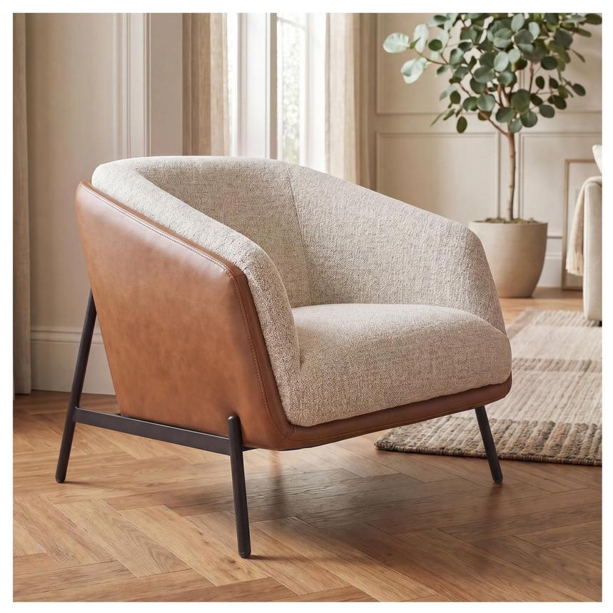 Sabrina II Tan Accent Chair  alternate image, 2 of 9 images.