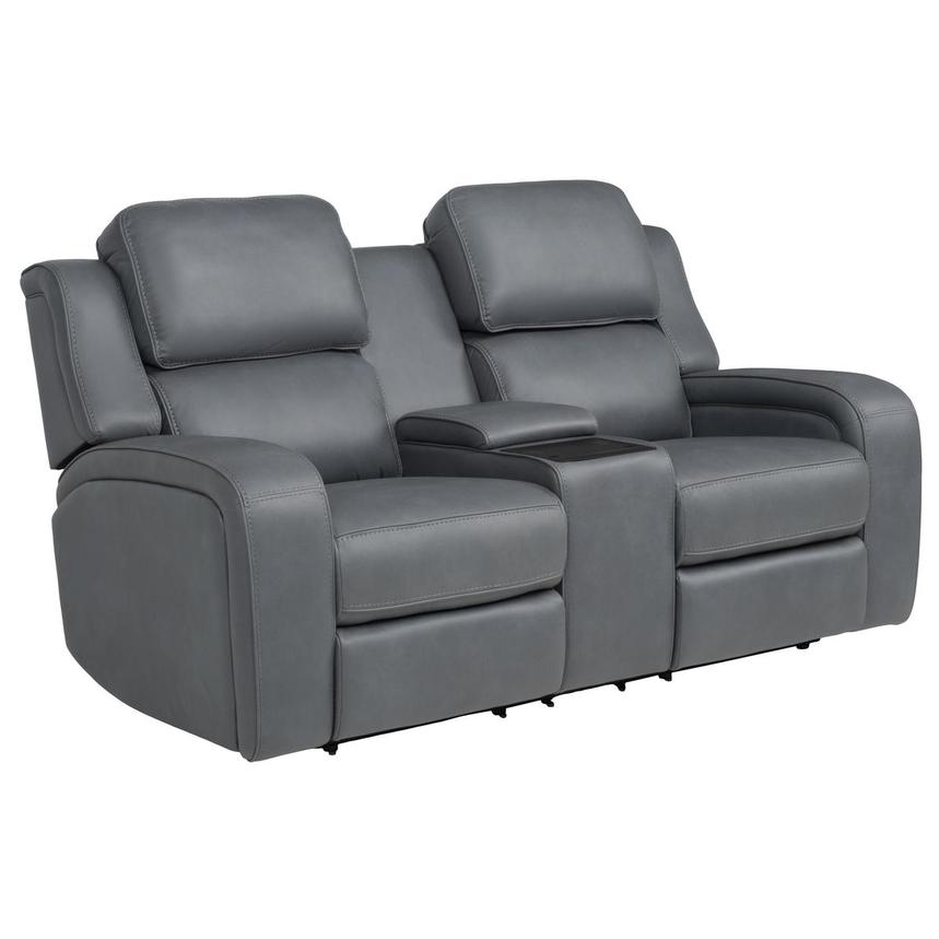 Mave Gray Power Reclining Loveseat  alternate image, 2 of 14 images.