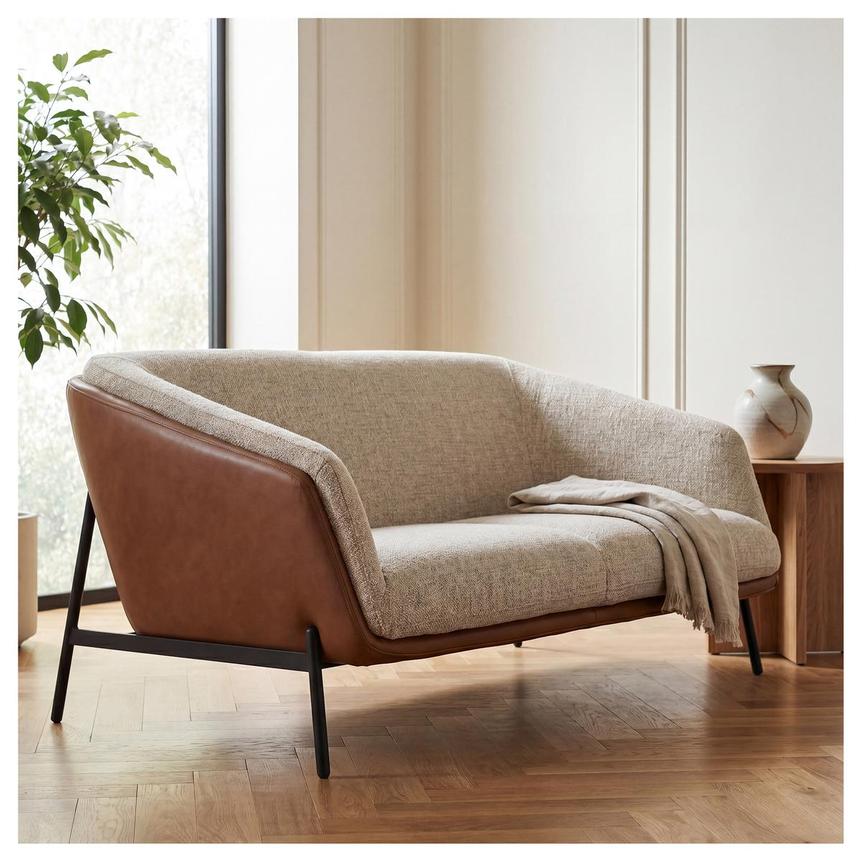 Sabrina II Tan Settee  alternate image, 2 of 8 images.