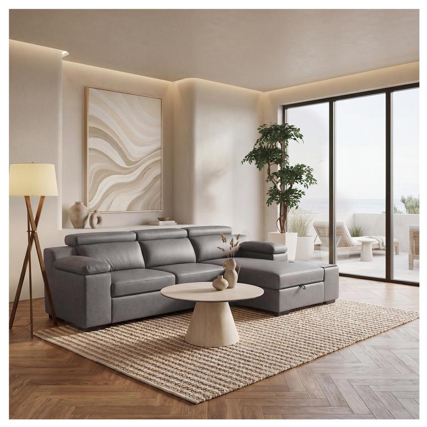 Slayden Gray Sleeper Sectional alternate image, 2 of 18 images.