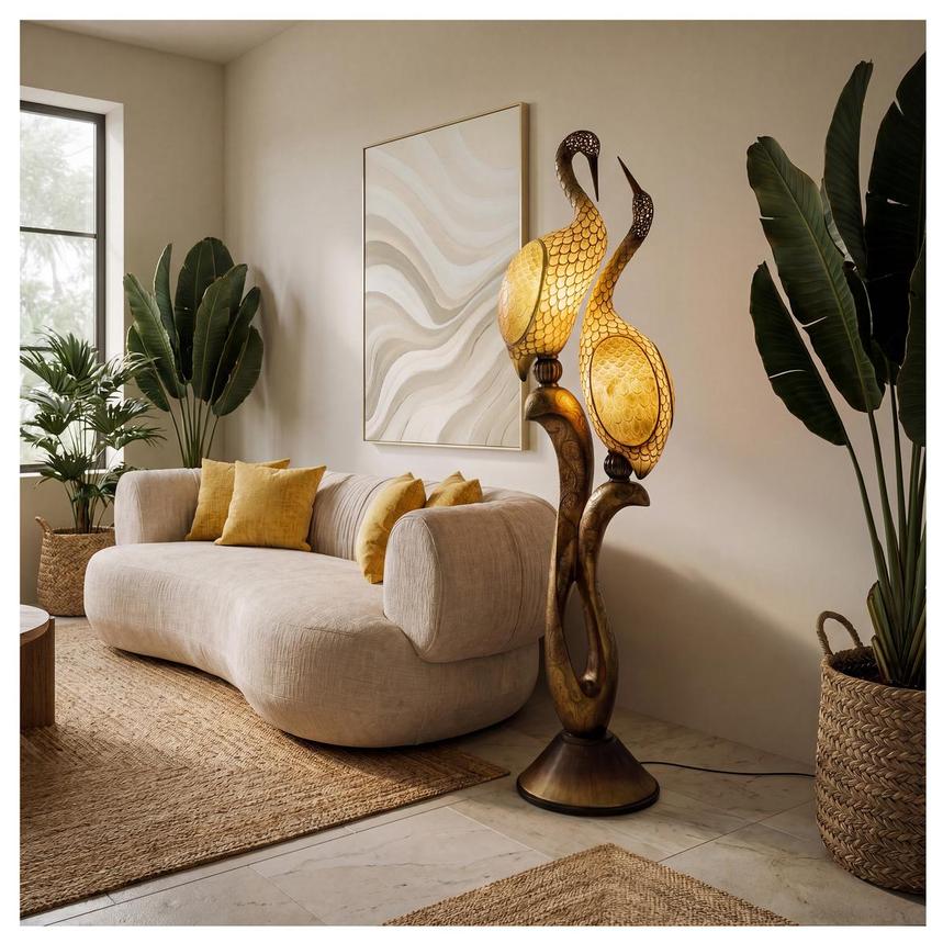 Swan Couple Floor Lamp  alternate image, 2 of 5 images.