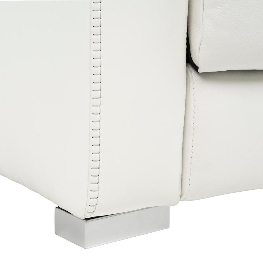 Bay Harbor White Leather Sleeper  alternate image, 12 of 13 images.