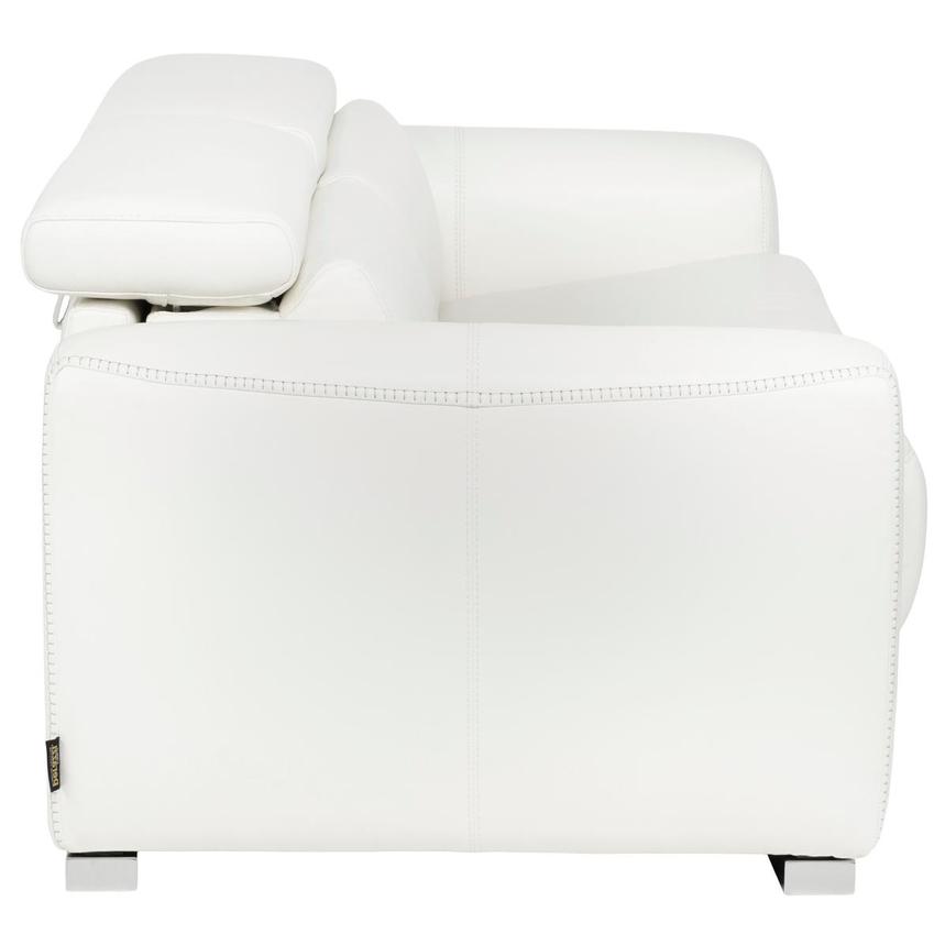Bay Harbor White Leather Sleeper  alternate image, 5 of 13 images.