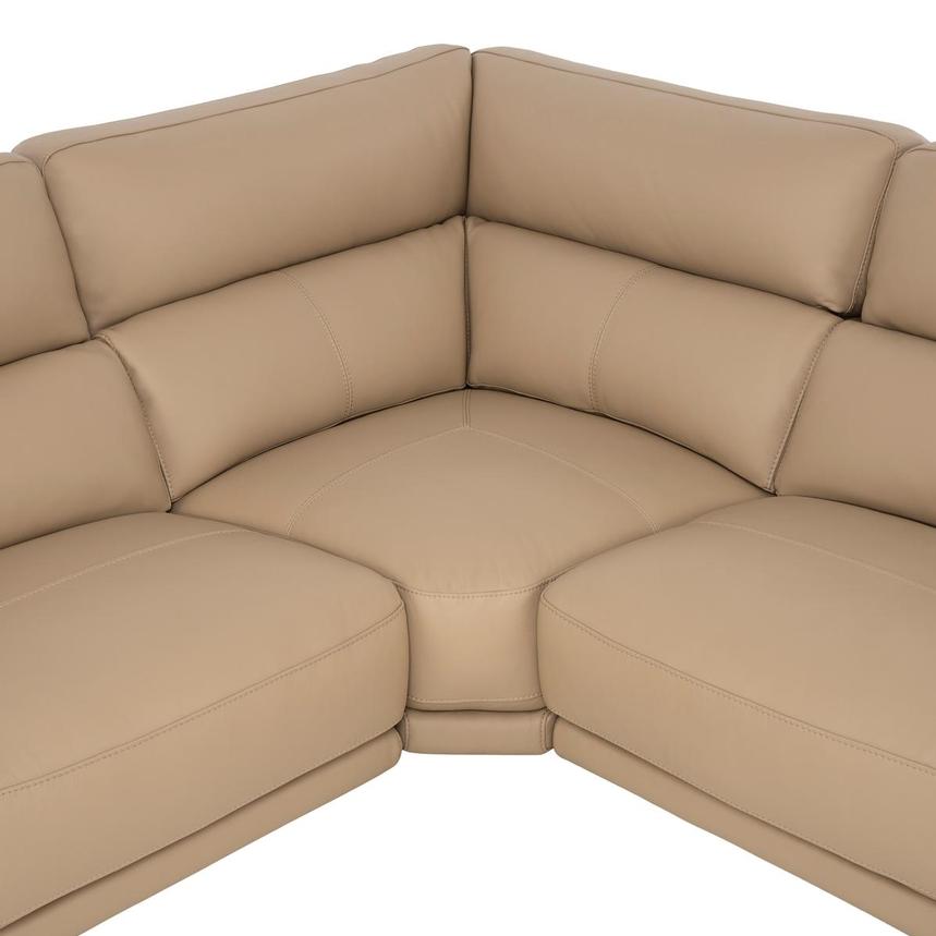 Granet Dark Cream Leather Power Reclining Sectional with 6PCS/2PWR alternate image, 7 of 17 images.