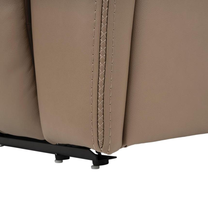 Galaxy Light Brown Leather Power Reclining Sectional with 5PCS/2PWR alternate image, 10 of 12 images.