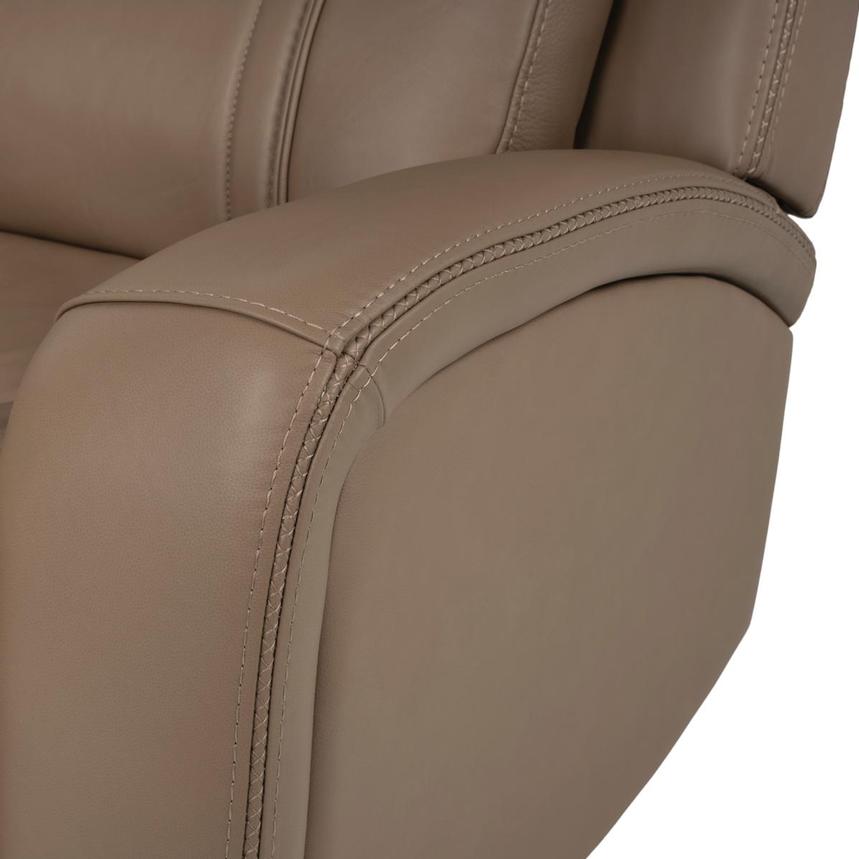 Galaxy Light Brown Leather Power Reclining Sectional with 6PCS/2PWR alternate image, 17 of 21 images.