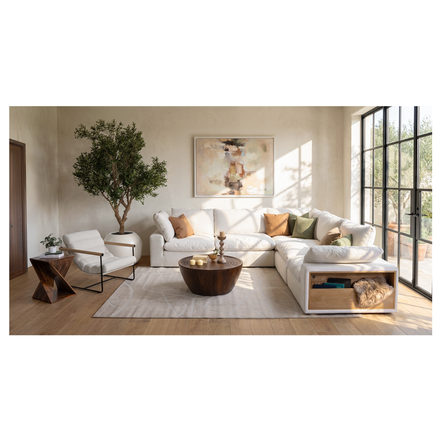 Reeff Corner Sofa with 5PCS/3 Armless Chairs  alternate image, 2 of 11 images.