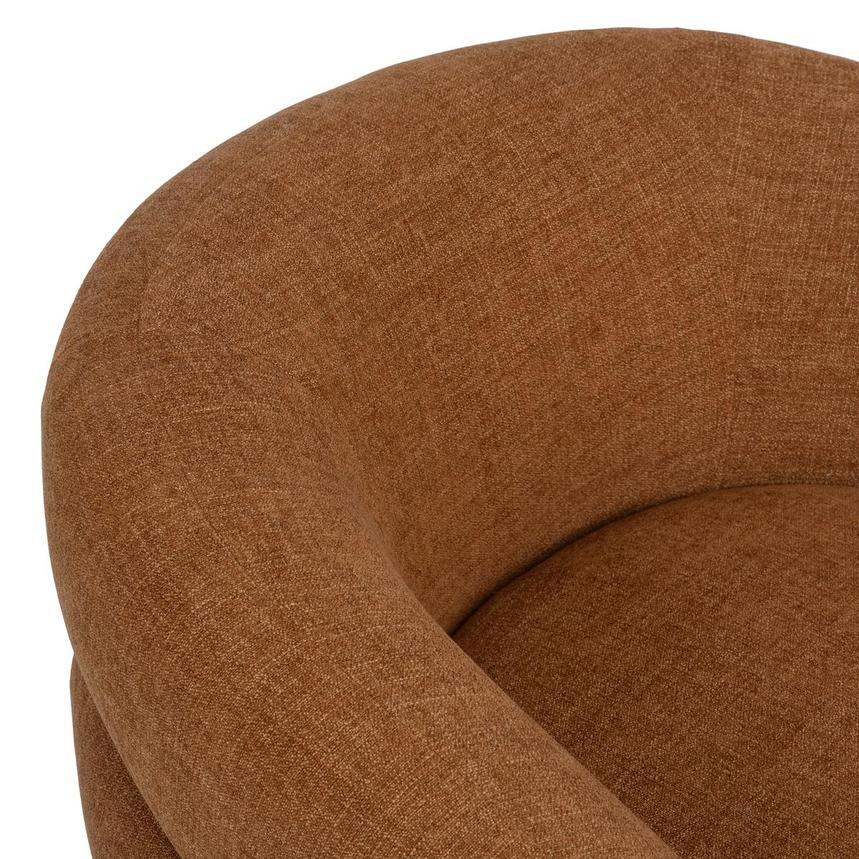 Sandie Rust Swivel Accent Chair alternate image, 5 of 8 images.