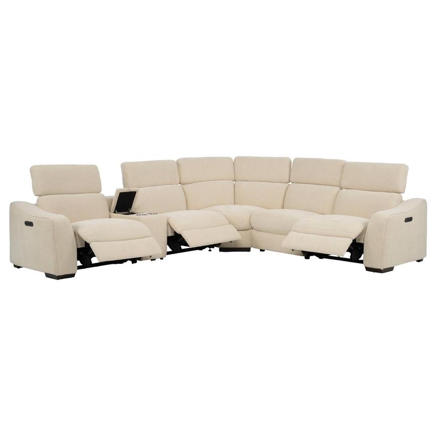 Jameson Beige Power Reclining Sectional with 6PCS/3PWR alternate image, 2 of 13 images.