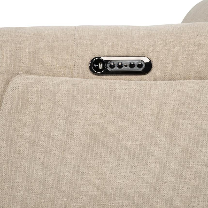 Luke Beige Power Reclining Sectional with 4PCS/2PWR alternate image, 7 of 9 images.