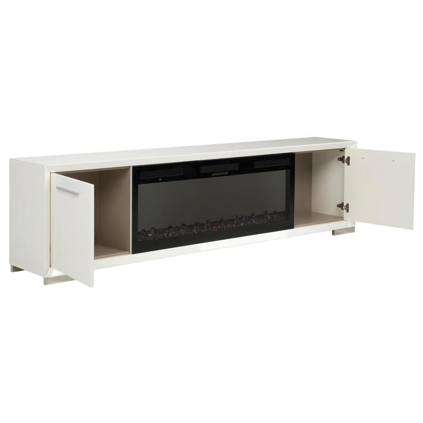 Kaia White Electric Fireplace w/Remote Control  alternate image, 5 of 10 images.