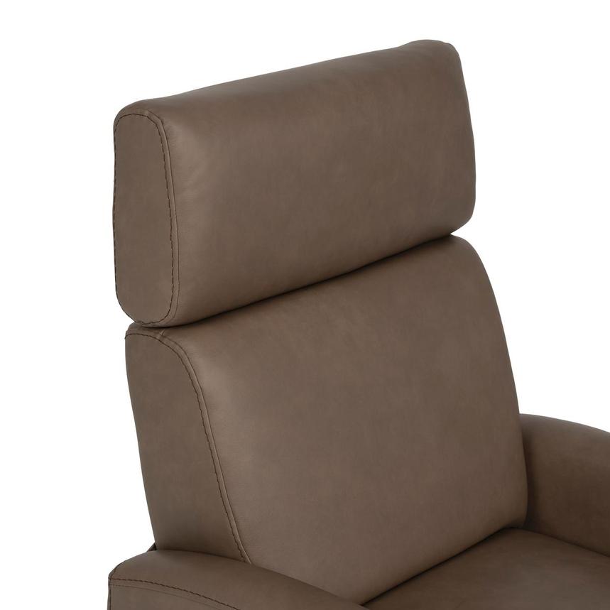 Lucca Brown Leather Power Swivel Glider Recliner alternate image, 7 of 11 images.