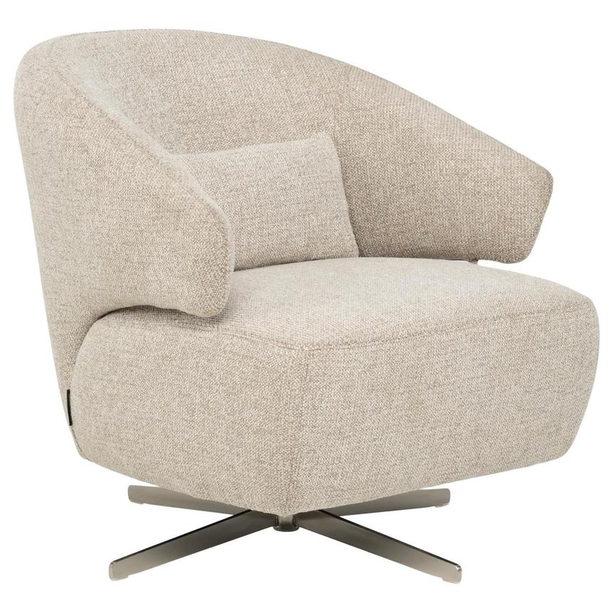 Tivona Beige Swivel Accent Chair  alternate image, 2 of 10 images.