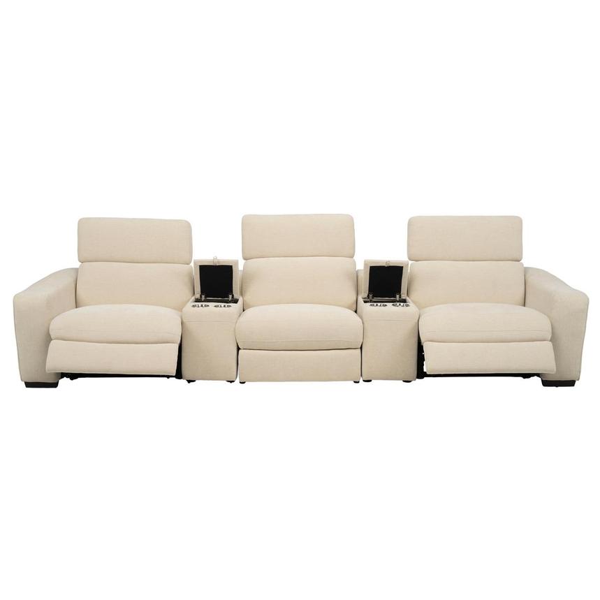 Jameson Beige Home Theater Seating with 5PCS/2PWR  alternate image, 2 of 12 images.