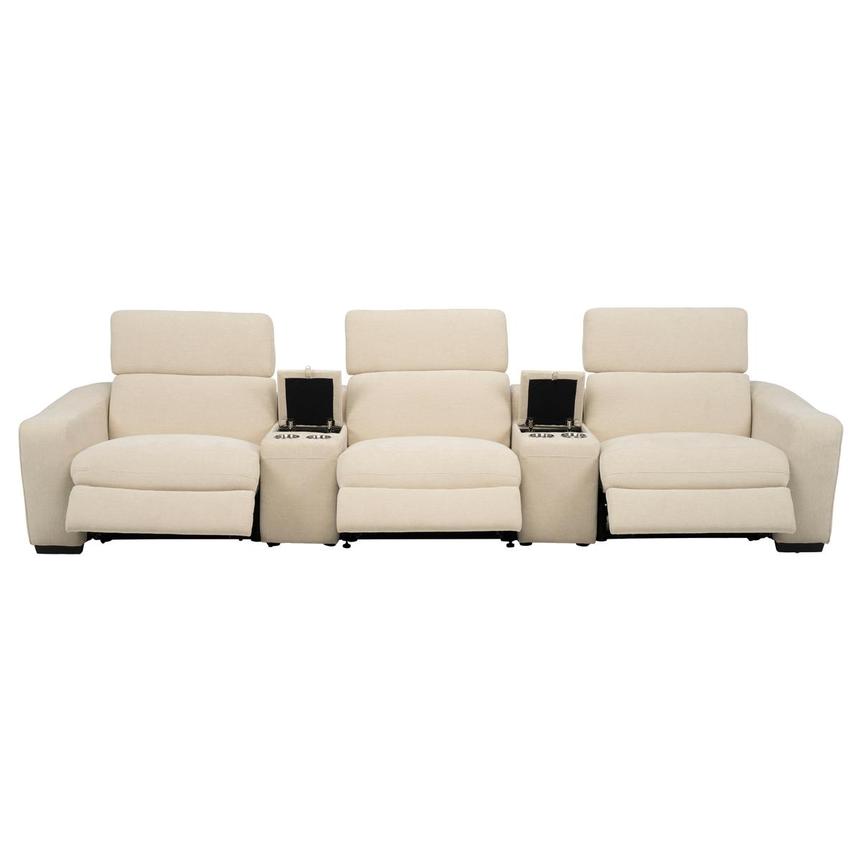 Jameson Beige Home Theater Seating with 5PCS/3PWR  alternate image, 2 of 12 images.