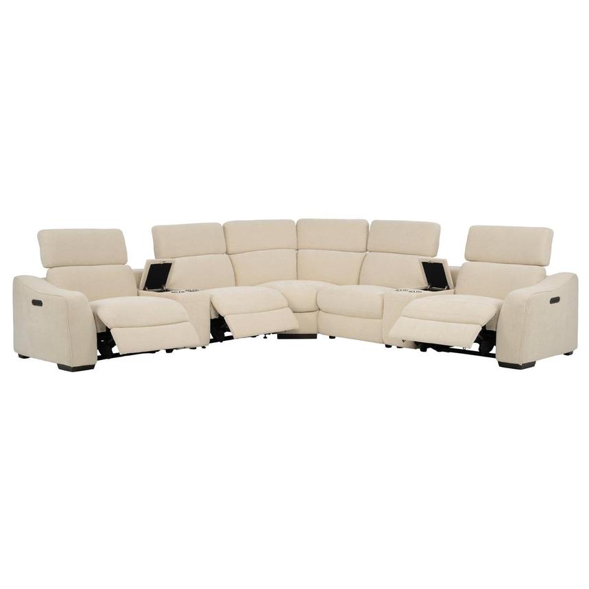 Jameson Beige Power Reclining Sectional with 7PCS/3PWR alternate image, 2 of 12 images.