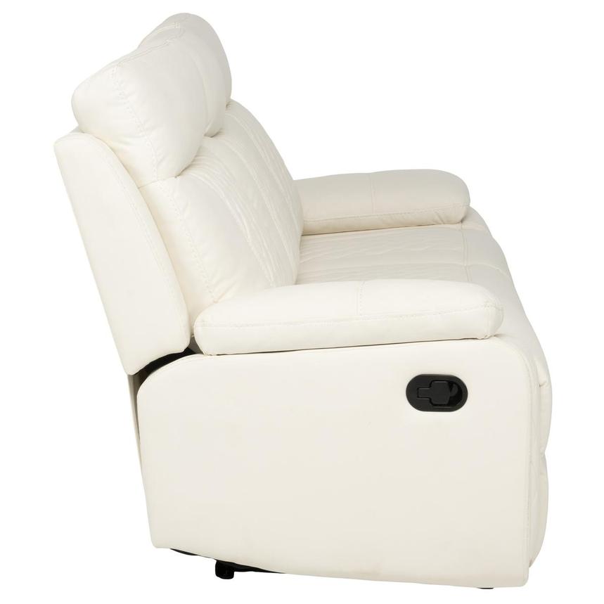 Maddox White Reclining Sofa  alternate image, 5 of 9 images.