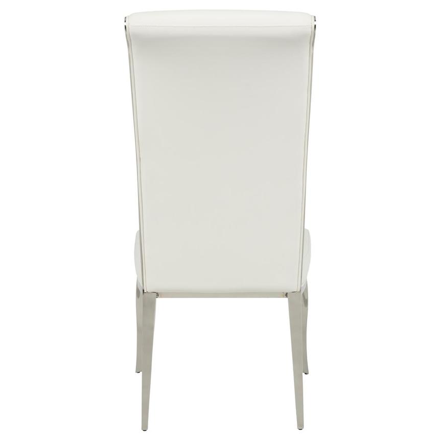 Savoy White Polished Side Chair alternate image, 5 of 8 images.