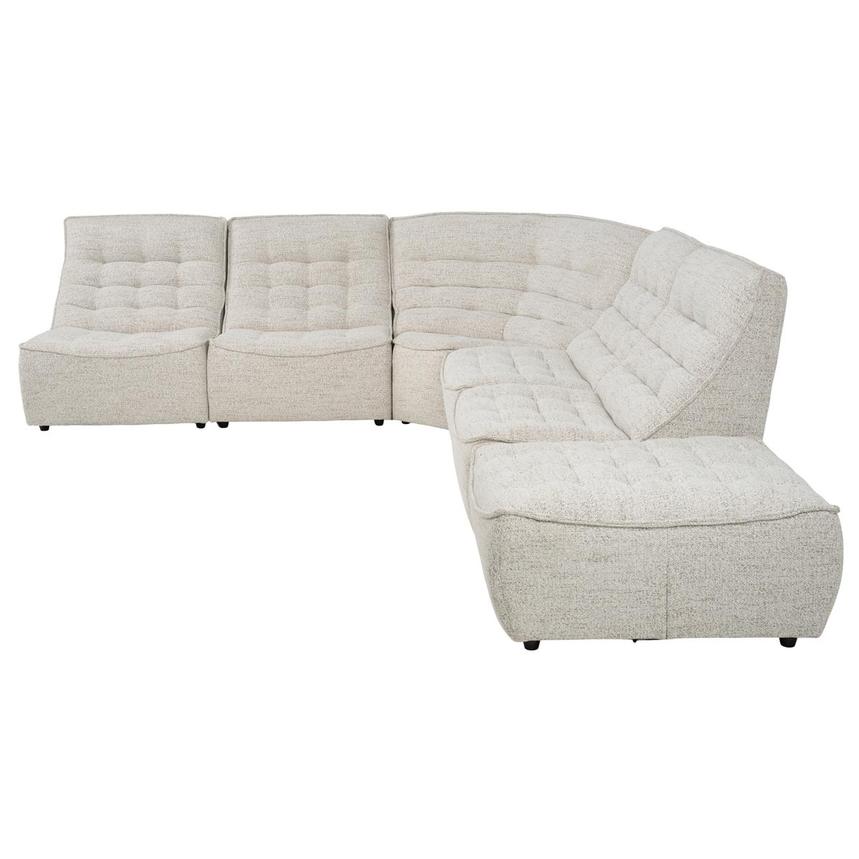 Biscuit Sectional Sofa w/Ottoman alternate image, 2 of 9 images.