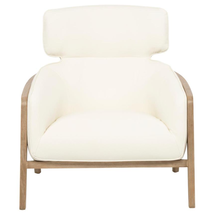 Irene White/Natural Accent Chair  alternate image, 2 of 9 images.