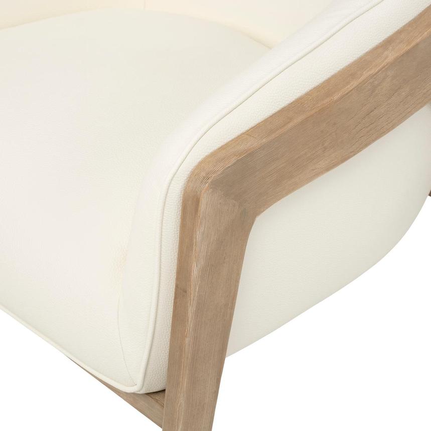 Irene White/Natural Accent Chair  alternate image, 7 of 9 images.